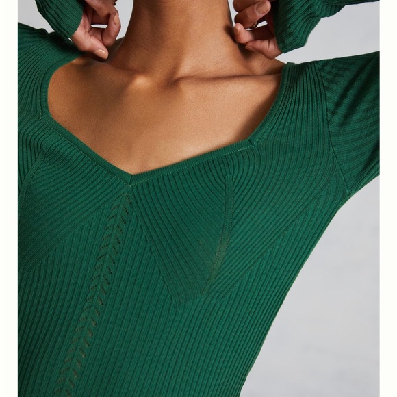 New Anthropologie Seamed Knit Maxi Fall Dress 🍂🍁 - Picture 8 of 11